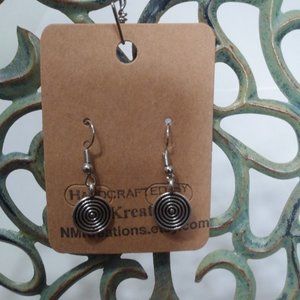4/$25 METAL SWIRL EARRINGS- NEW